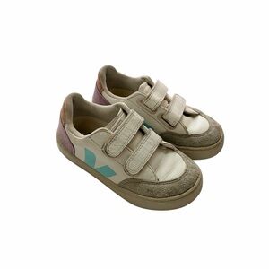 Veja Kids Sneakers - Cream and Teal